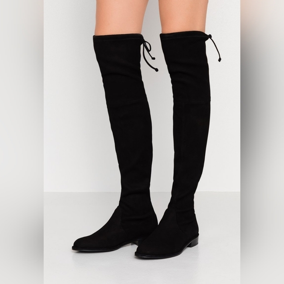 Stuart Weitzman Lowland Over Knee Suede Boots - Picture 3 of 16